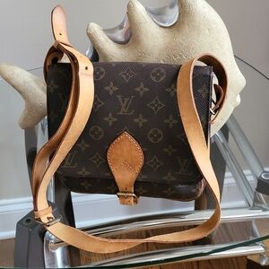 LOUIS VUITTONCartouchiere GM Monogram Crossbody Bag..Authentic..